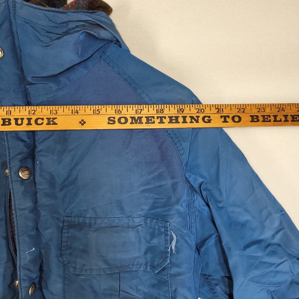 Vintage Woolrich Rain Jacket Medium Mens Windbreaker Zip Hooded Gorpcore Retro - Picture 3 of 16